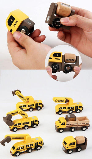 Wooden Magic Engineering Vehicles DIY - HN Bazar 