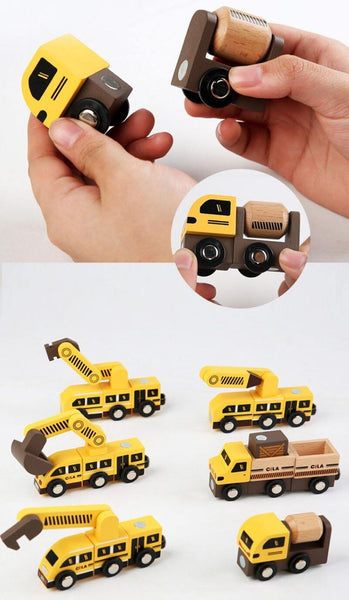 Load image into Gallery viewer, Wooden Magic Engineering Vehicles DIY - HN Bazar 
