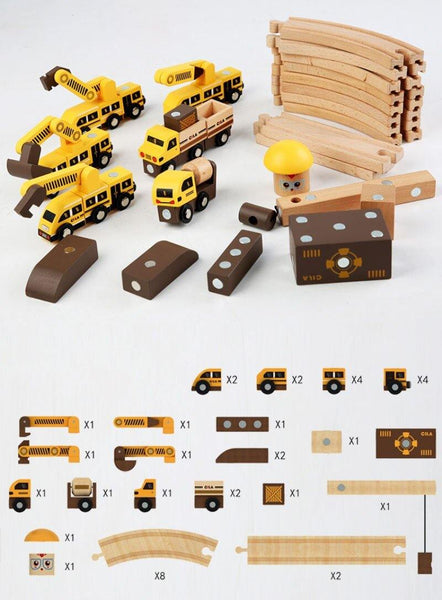 Load image into Gallery viewer, Wooden Magic Engineering Vehicles DIY - HN Bazar 

