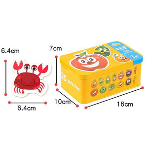 Wood Jigsaw Puzzles + Iron Box CNF1 - HN Bazar 