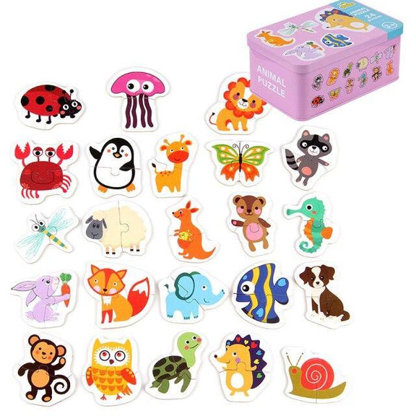 Load image into Gallery viewer, Wood Jigsaw Puzzles + Iron Box CNF1 - HN Bazar 
