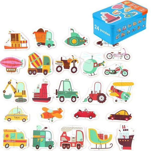 Load image into Gallery viewer, Wood Jigsaw Puzzles + Iron Box CNF1 - HN Bazar 
