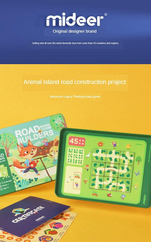 Mideer Road Builders Animal Island 72 Challenges - HN Bazar 