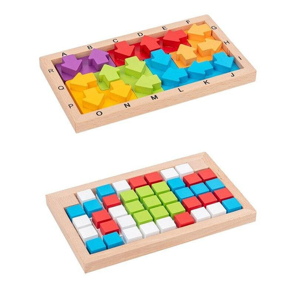 تحميل الصورة في عارض الصور ، Wooden Direction Assembling Building Blocks CNF5 - HN Bazar 
