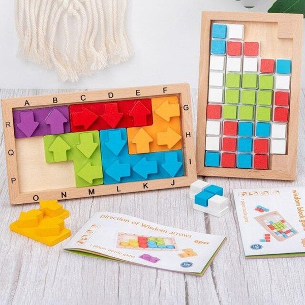 تحميل الصورة في عارض الصور ، Wooden Direction Assembling Building Blocks CNF5 - HN Bazar 
