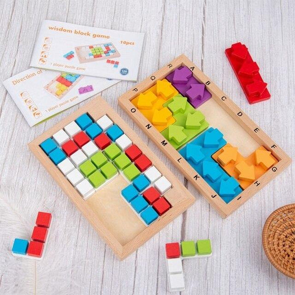 تحميل الصورة في عارض الصور ، Wooden Direction Assembling Building Blocks CNF5 - HN Bazar 
