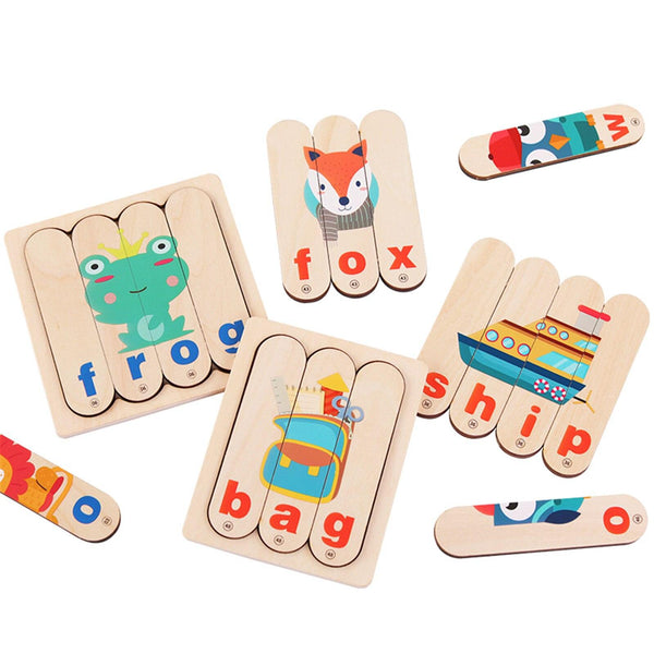 تحميل الصورة في عارض الصور ، Creative English Alphabet Spelling Bar Puzzle CNF5 - HN Bazar 
