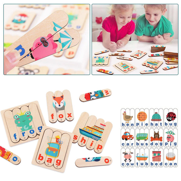 تحميل الصورة في عارض الصور ، Creative English Alphabet Spelling Bar Puzzle CNF5 - HN Bazar 
