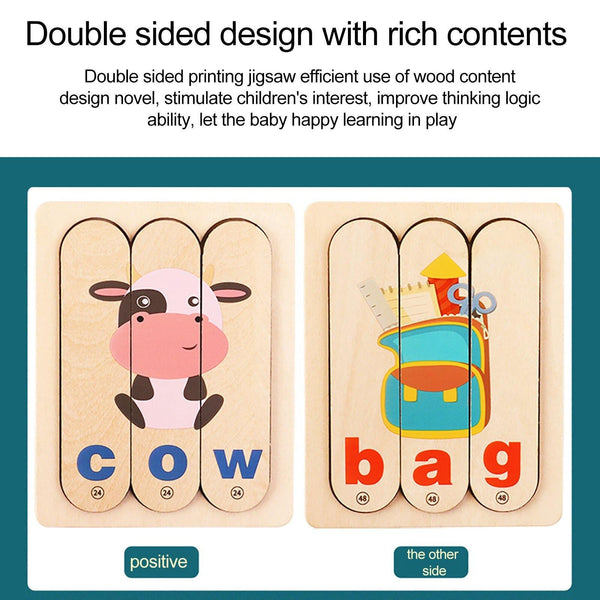 تحميل الصورة في عارض الصور ، Creative English Alphabet Spelling Bar Puzzle CNF5 - HN Bazar 
