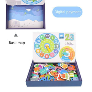 Cognitive Magnetic Puzzle With Spelling Card CNF5 - HN Bazar 
