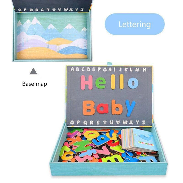 تحميل الصورة في عارض الصور ، Cognitive Magnetic Puzzle With Spelling Card CNF5 - HN Bazar 
