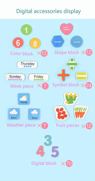 تحميل الصورة في عارض الصور ، Cognitive Magnetic Puzzle With Spelling Card CNF5 - HN Bazar 
