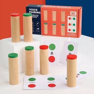Wooden Voice Pairing Sound Identification Game CNF5 - HN Bazar 