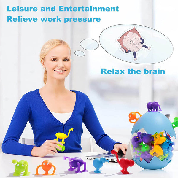 Load image into Gallery viewer, 38 Pcs Animal Sucker Silicone Block -AE

