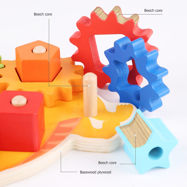 تحميل الصورة في عارض الصور ، Wooden Color Shape Match Building Blocks CNF5
