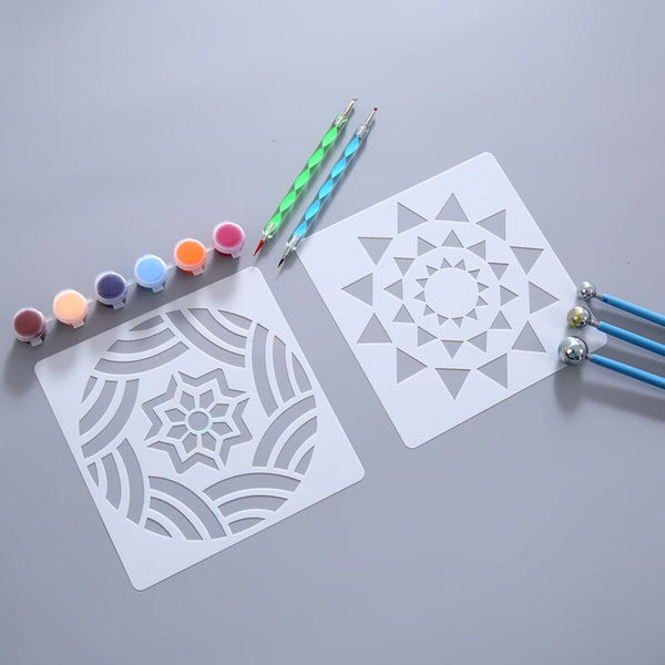 Load image into Gallery viewer, Mandala Dotting Painting Stencils Templates CNF B
