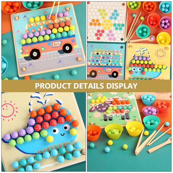 Load image into Gallery viewer, Clip Beads Toys + Color Sorting Toys CNF5
