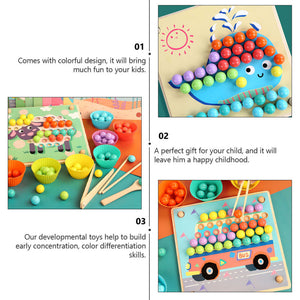 Clip Beads Toys + Color Sorting Toys CNF5