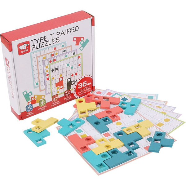 Load image into Gallery viewer, Creative Early Educational Toy Tangram Jigsaw Board Puzzles CNF5 CNF7

