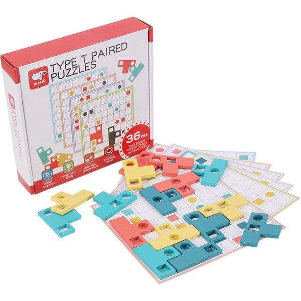 Load image into Gallery viewer, Creative Early Educational Toy Tangram Jigsaw Board Puzzles CNF5 CNF7
