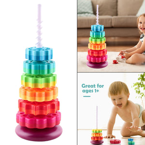 Rainbow Tower Stacking Block - AE