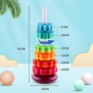 Rainbow Tower Stacking Block - AE