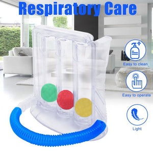 3-Ball Deep Breathing Lung Exerciser Deep Breath Trainer -AE