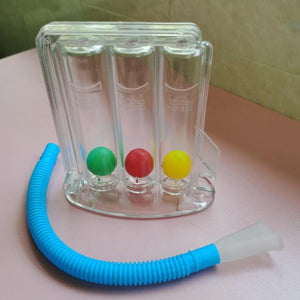 3-Ball Deep Breathing Lung Exerciser Deep Breath Trainer -AE