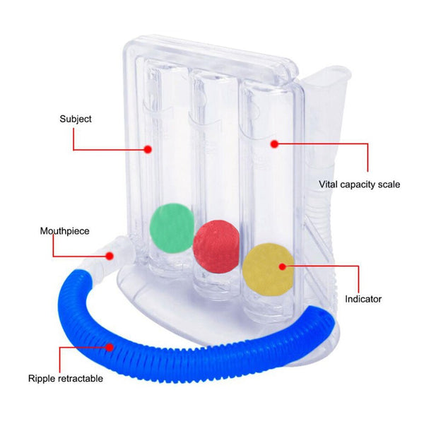 Load image into Gallery viewer, 3-Ball Deep Breathing Lung Exerciser Deep Breath Trainer -AE
