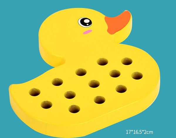 Load image into Gallery viewer, Zoo String Toy- Elephant and Duck CNF6
