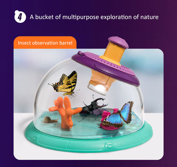 Load image into Gallery viewer, Observation Tank With 5x Magnifier For Watching Killi Fish Plants Insect
