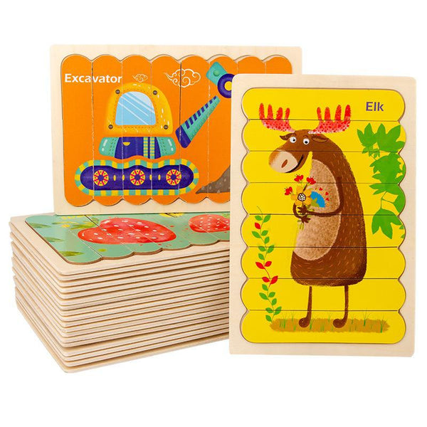 تحميل الصورة في عارض الصور ، Creative Strip Puzzle CNF5 على الوجهين
