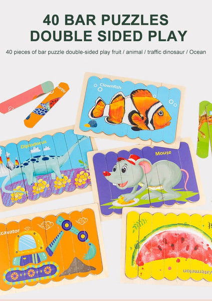تحميل الصورة في عارض الصور ، Creative Strip Puzzle CNF5 على الوجهين
