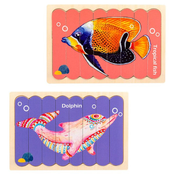 تحميل الصورة في عارض الصور ، Creative Strip Puzzle CNF5 على الوجهين

