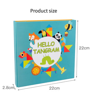 أحجية مغناطيسية ثلاثية الأبعاد أحجية الصور المقطوعة Tangram CNF5.5
