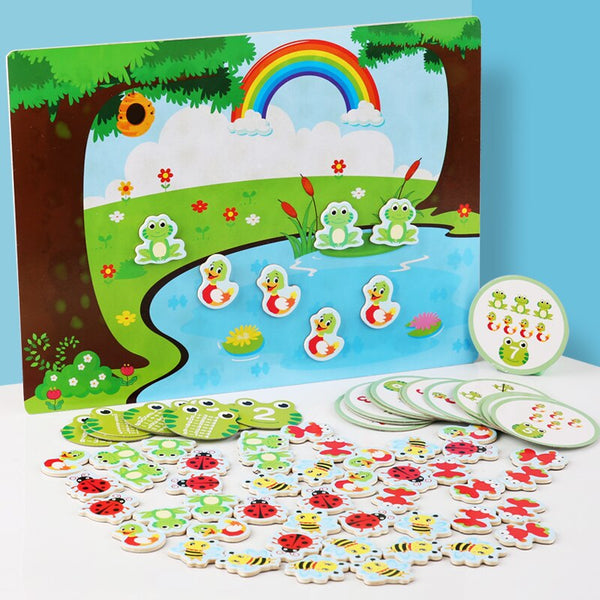 Load image into Gallery viewer, Beetle Bee Animal Magnetic Puzzle Board CNF6
