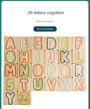 Letters Matching Clip Beads CNF6