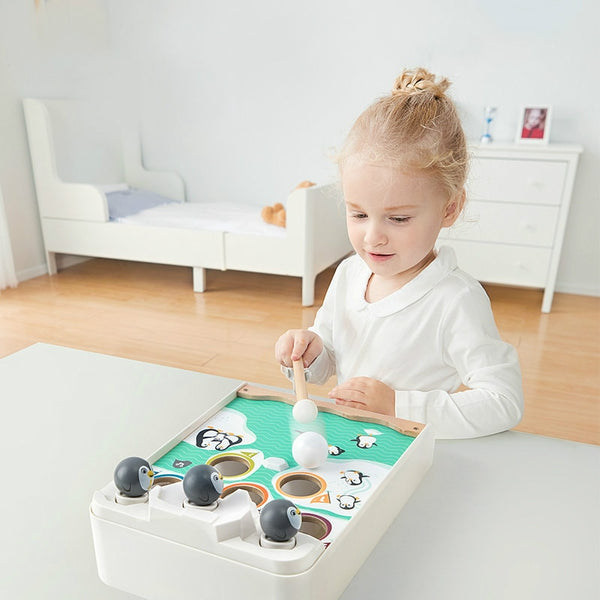 Load image into Gallery viewer, Billiards Penguin Breaking Ice Puzzle CNF D
