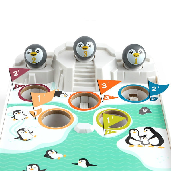 Load image into Gallery viewer, Billiards Penguin Breaking Ice Puzzle CNF D
