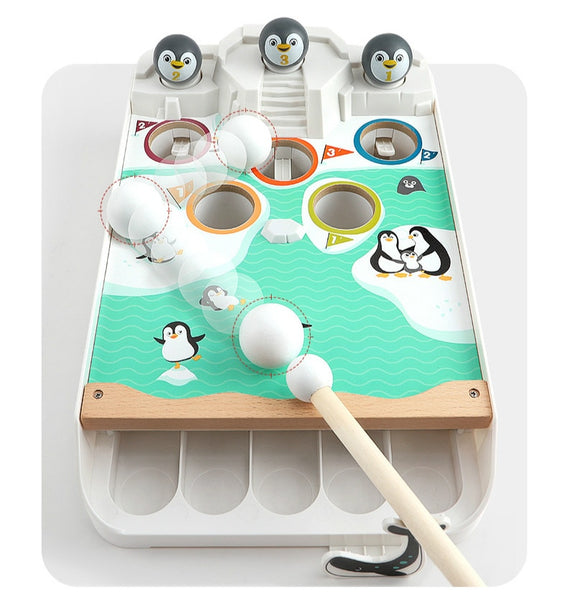 Load image into Gallery viewer, Billiards Penguin Breaking Ice Puzzle CNF D
