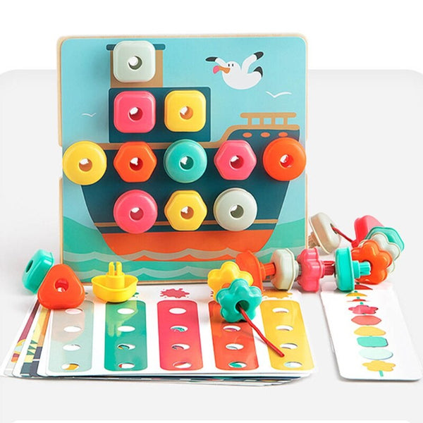Load image into Gallery viewer, Rainbow Stacking Sequencing Box CNF D
