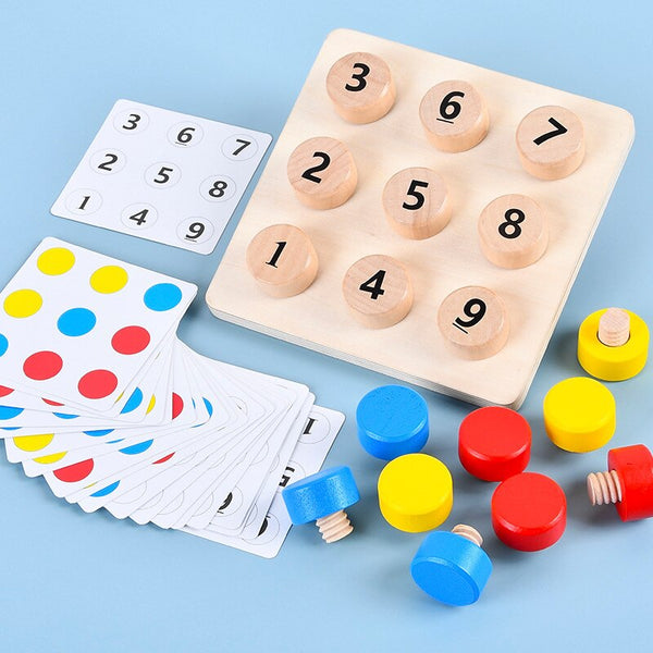 Load image into Gallery viewer, Wooden Tighten The Screws Matching Challenge Table CNF6
