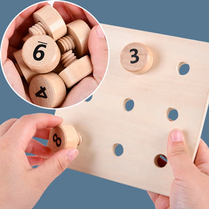 Wooden Tighten The Screws Matching Challenge Table CNF6