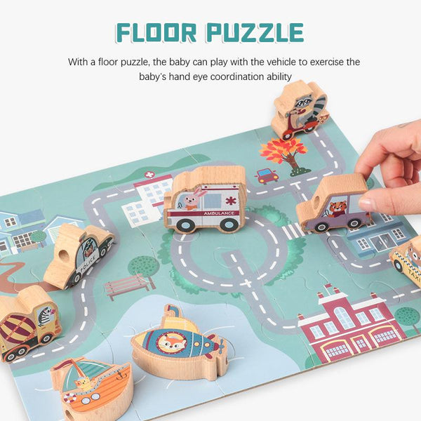Load image into Gallery viewer, Large Blocks Cartoon Wooden Beads CNF5
