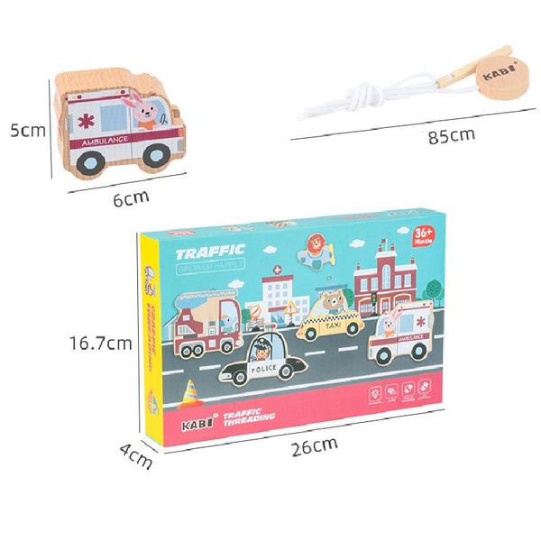 Load image into Gallery viewer, Large Blocks Cartoon Wooden Beads CNF5
