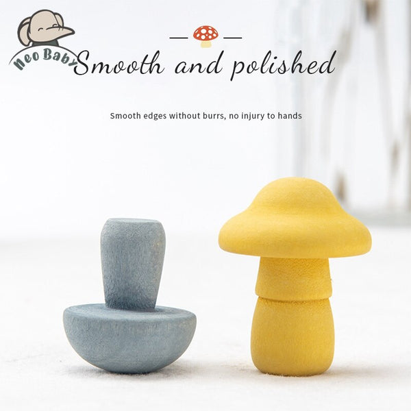 Load image into Gallery viewer, Mushroom Picking Educational Rainbow Shape Matching - CNF8
