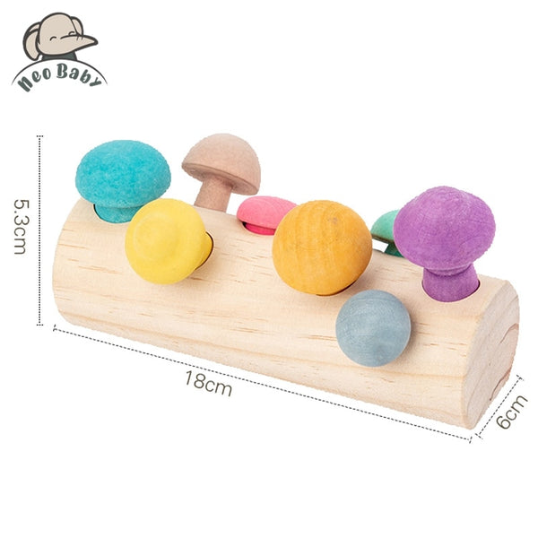 Load image into Gallery viewer, Mushroom Picking Educational Rainbow Shape Matching - CNF8
