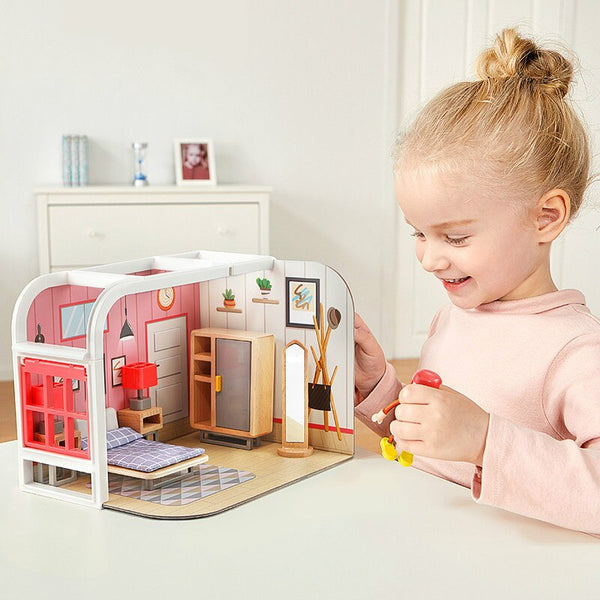 Load image into Gallery viewer, Wooden Doll House With Furniture CNF D
