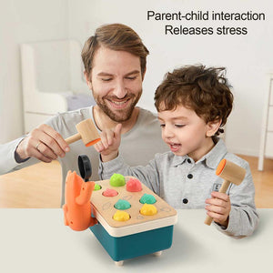 Wooden Hammer Early Education Pounding Toy CNF D