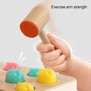 Wooden Hammer Early Education Pounding Toy CNF D
